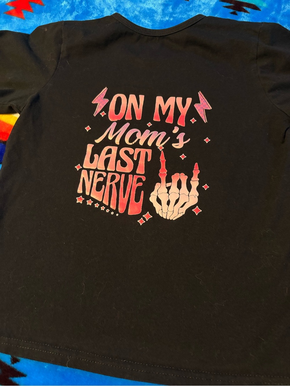 Black Kids Graphic Tee - "On My Mom's Last Nerve"